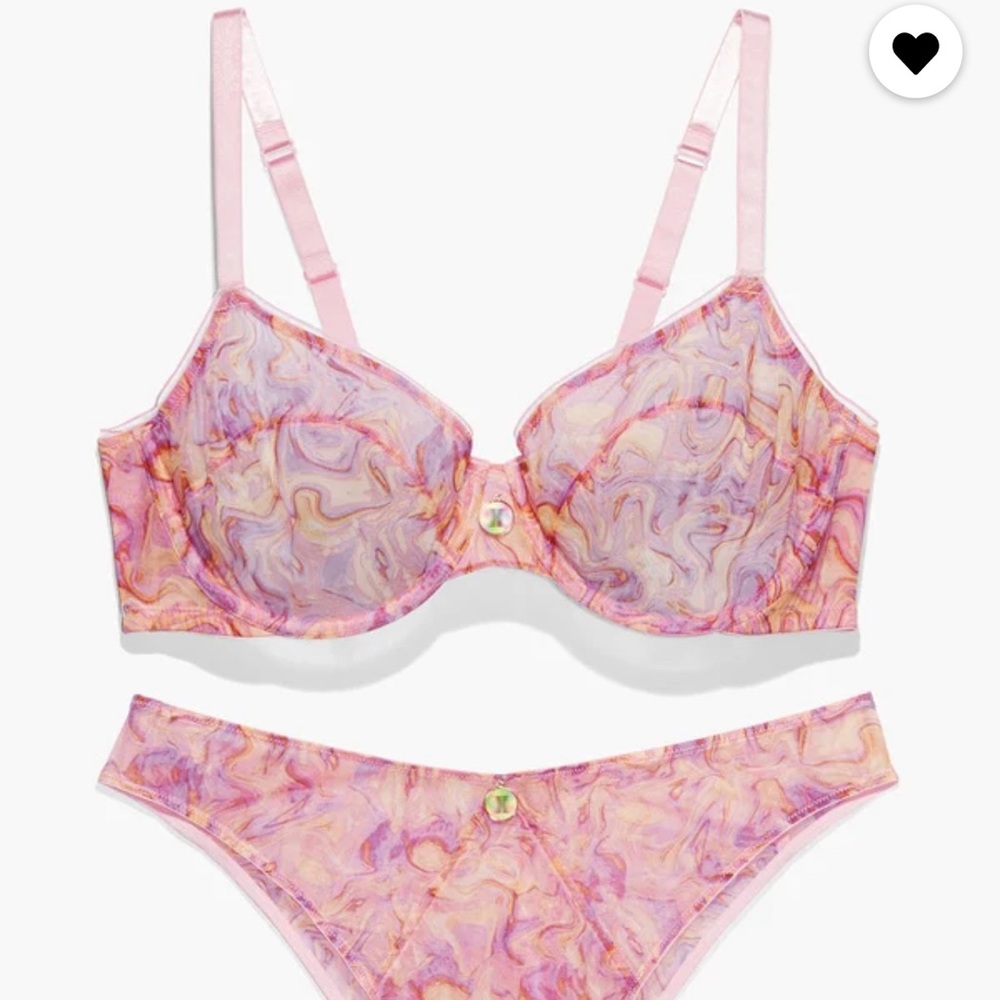 Savage X Fenty. 34B/M. Purple Pastel Holographic Honey - Picture 6 of 8